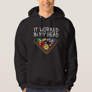 Billard Pool Lovers Funny Eight Balls Stick Play Hoodie
