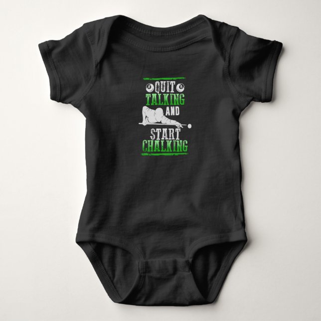 Billard Style Baby Bodysuit (Front)