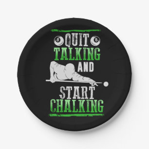 Billard Style Paper Plate