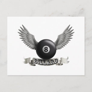 Billard wings A Postcard