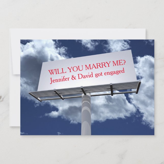 Billboard Sign - Engagment Party Invitation (Front)