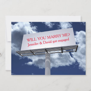 Billboard Sign - Engagment Party Invitation