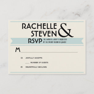 Billboard Wedding RSVP Card