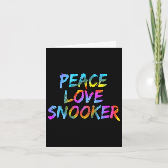 Billiard Ball Billiard Table Pool Billiards Peace  Card (Front)