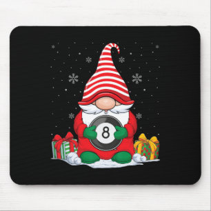 Billiard Ball Christmas Gnomes  Cute Billiard Ball Mouse Mat
