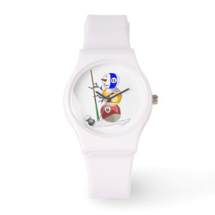 Billiard Ball Snowman Watch