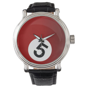 billiard ball sports design watch