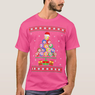 Billiard Ball Xmas Tree Pool Billiards Christmas U T-Shirt