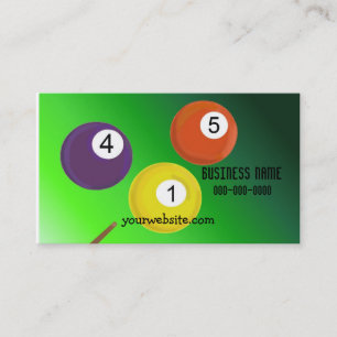 Billiard Balls Business Card