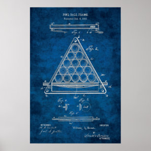 Billiard Balls Patent Art #3 Pool Room Decor