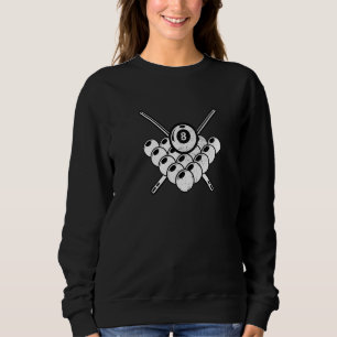 Billiard Balls Pool Player Billiards Snooker Sport Sweatshirt