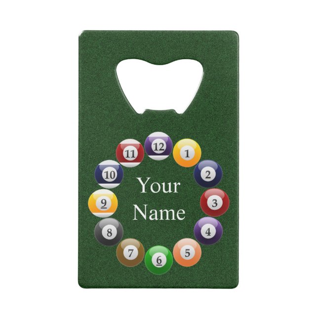 Billiard Balls Shiny Colourful Pool Snooker Sports (Front)