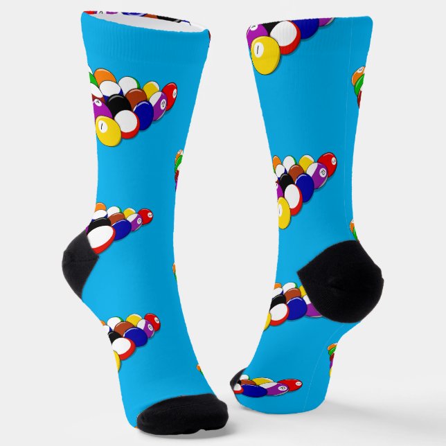 Billiard Balls  Socks (Angled)