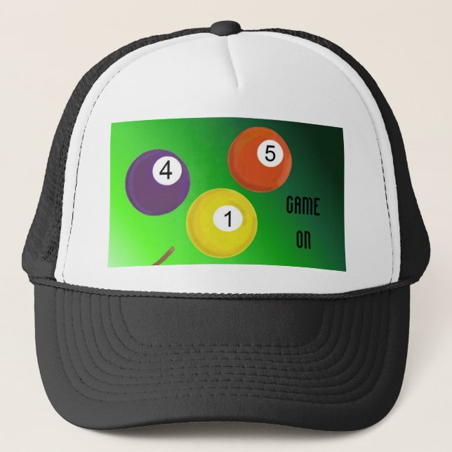 Billiard Balls Trucker Hat (Front)