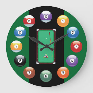 Billiard Balls Wall Clock