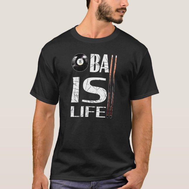 Billiard  Break For Player Trainer And Fan Tee (Front)
