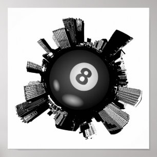 Billiard City Poster