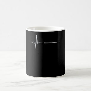 Billiard Cue Heartbeat Coffee Mug