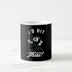 Billiard Cue Sports Funny 8-Ball Cartoon Pool Coffee Mug