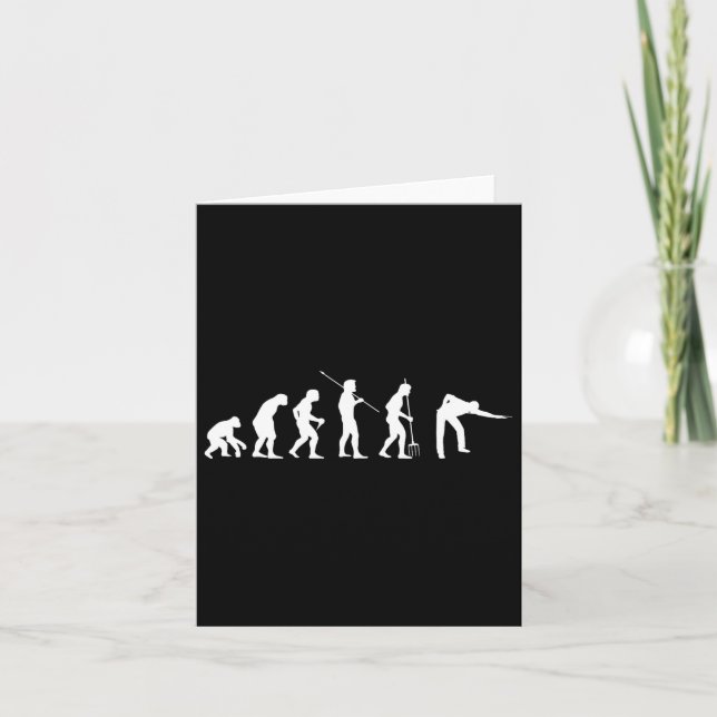 Billiard Evolution Snooker Pool Chalk Billiard Pla Card (Front)