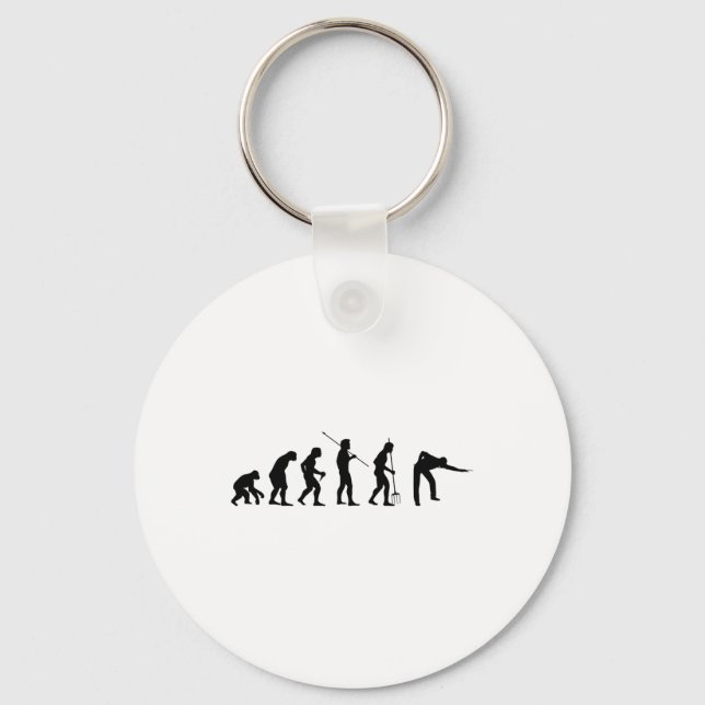 Billiard Evolution Snooker Pool Chalk Billiard Pla Key Ring (Front)