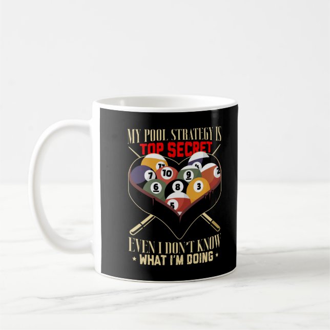 Billiard Joke 8 Ball Funny Pool Player Coffee Mug (Left)