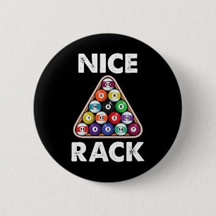 Billiard Nice Rack Billiard Player Gift 6 Cm Round Badge