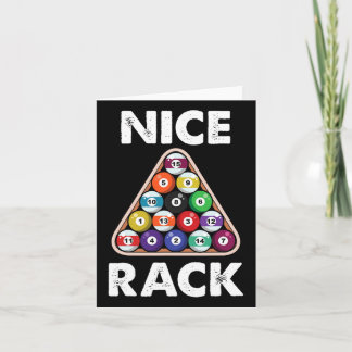 Billiard Nice Rack Billiard Player Gift Card