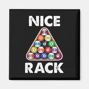 Billiard Nice Rack Billiard Player Gift Magnet