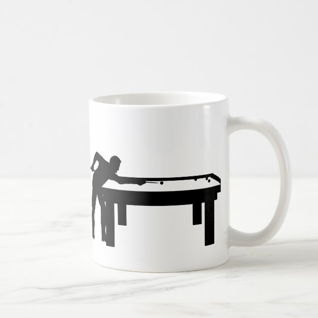 Billiard Player Coffee Mug (Right)