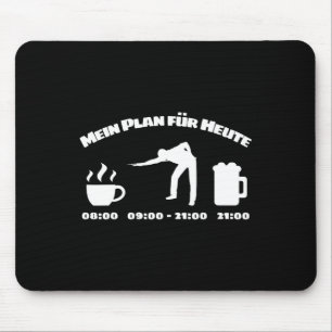 Billiard Player Daily Schedule For Billiards And S Mouse Mat