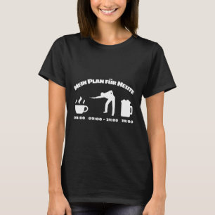 Billiard Player Daily Schedule For Billiards And S T-Shirt
