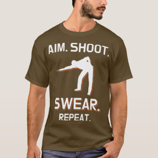 Billiard Playing Billiard Cue T-Shirt
