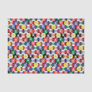 Billiard Pool Ball Pattern Tissue Paper