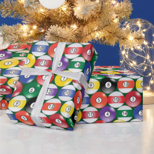 Billiard Pool Balls Wrapping Paper