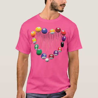 Billiard Pool Billiard Ball Billiard Player Lover  T-Shirt