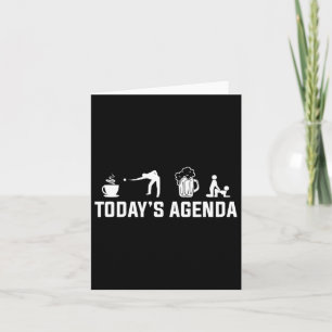 Billiard Pool Billiards Today's Agenda Billiards S Card