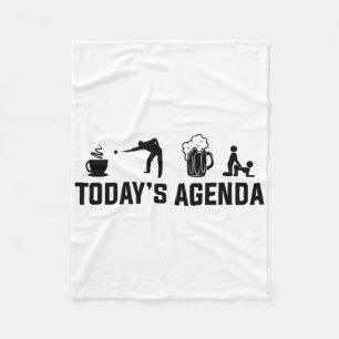 Billiard Pool Billiards Today's Agenda Billiards S Fleece Blanket