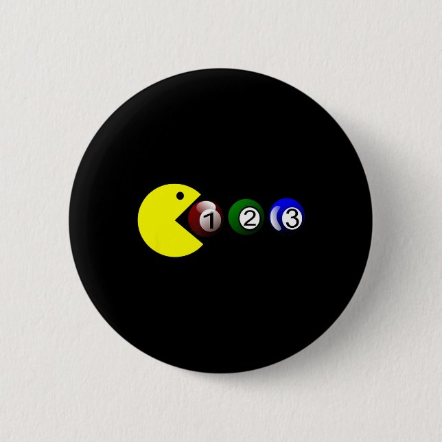 Billiard Pool Ll - Funny Billiards Player Lover Te 6 Cm Round Badge (Front)