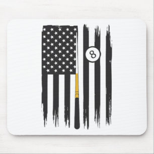 Billiard Pool Player Billiards Table Usa Us Americ Mouse Mat