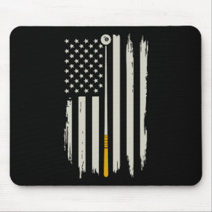 Billiard Pool Player Billiards Table Usa Us Americ Mouse Mat