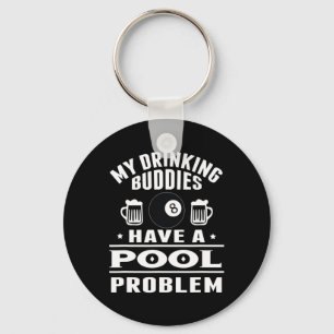 Billiard Pool Player Cue Sport Funny Gifts Key Ring