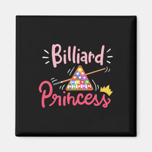 Billiard Princess Woman Billiards Cue Sports Pool Magnet
