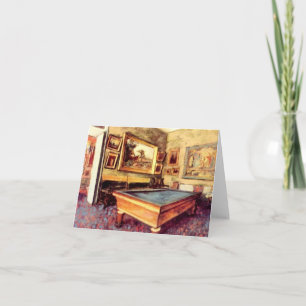 Billiard Room by Degas Notecard