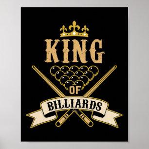 Billiard Snooker Lovers -king Of Billiards  Poster