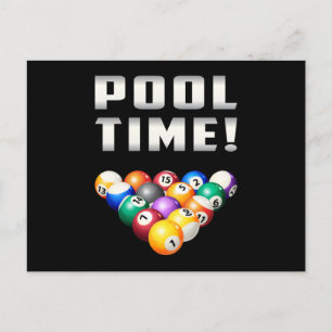 Billiard Snooker Pool Billiards 8 Ball Funny Gift Postcard