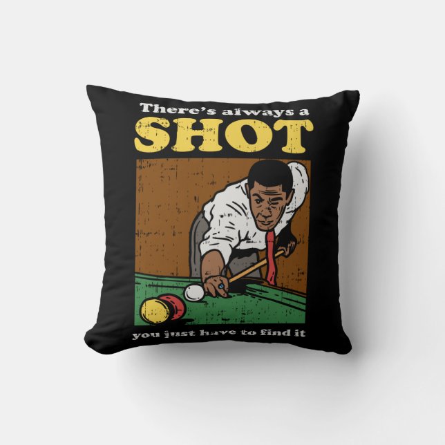 Billiard Snooker Retro Cushion (Front)