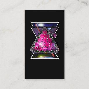 Billiard Space Snooker Pool Player Business Card