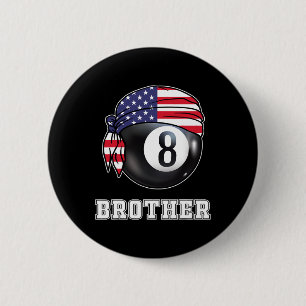 Billiard Team 8 Ll Pool Game Player Gifts For Pool 6 Cm Round Badge