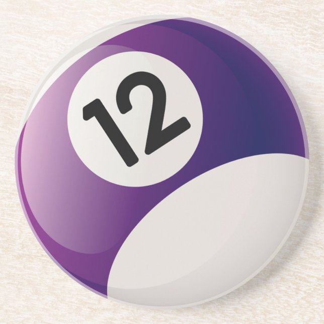 Billiards 12 Ball Coaster (Front)